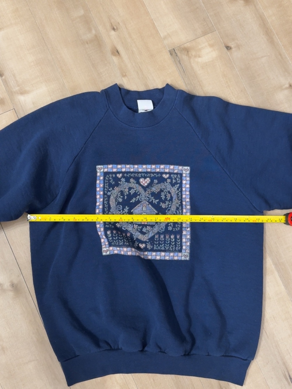 90βs COTTAGECORE GRANDMA SWEATSHIRT FRUIT OF THE LOOM - Picture 4 of 10